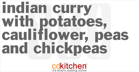 indian-curry-with-potatoes-cauliflower-peas-and-chickpeas image