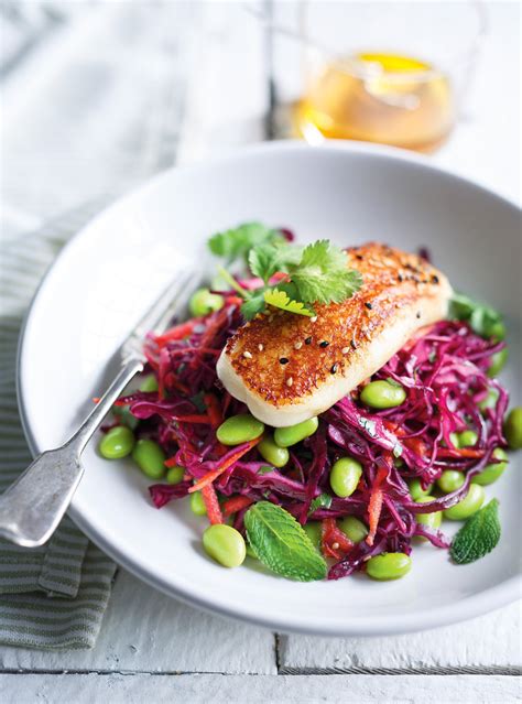 cabbage-edamame-and-grilled-halloumi-salad image