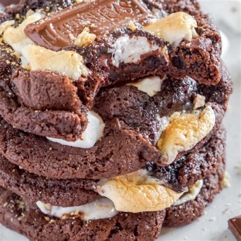hersheys-chocolate-smores-cookies-my-incredible image