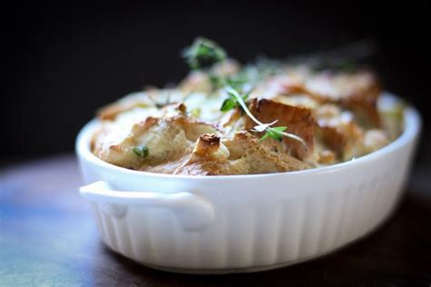 savory-leek-bread-pudding-with-gruyere-and-thyme image