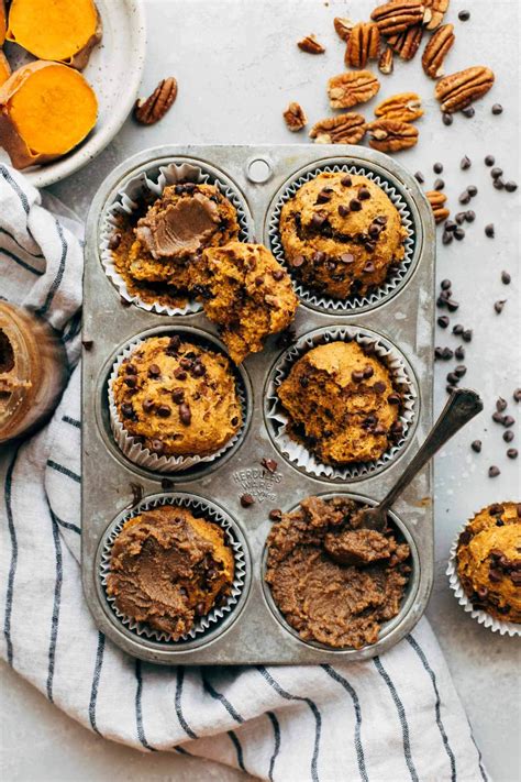healthy-sweet-potato-muffins-with-maple-pecan-butter image