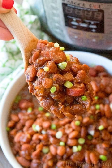 homemade-instant-pot-beans-and-franks-the-typical image