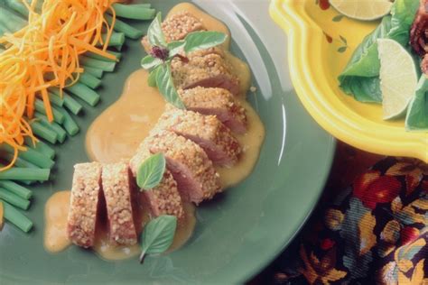 pork-tenderloin-with-sesame-seeds-and-mustard-sauce image