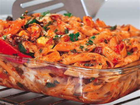 three-cheese-baked-penne-with-roasted-vegetables image