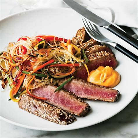 sesame-crusted-tuna-with-ginger-cream image