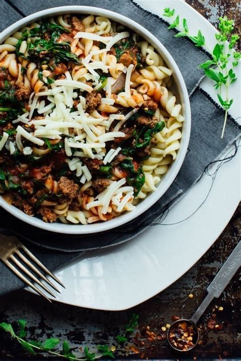 rotini-with-ground-beef-spinach-recipe-cabot image
