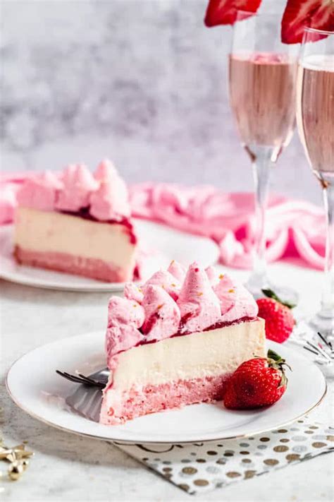 strawberry-champagne-cheesecake-with-champagne image
