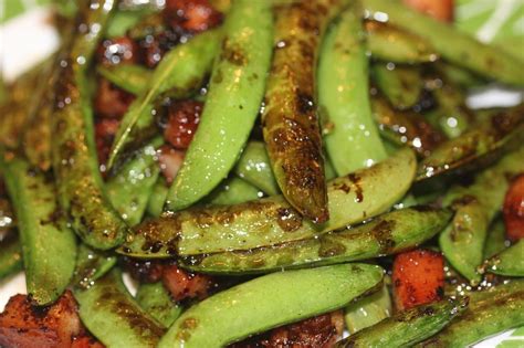 bacon-and-balsamic-glazed-sugar-snap-peas-cooking image