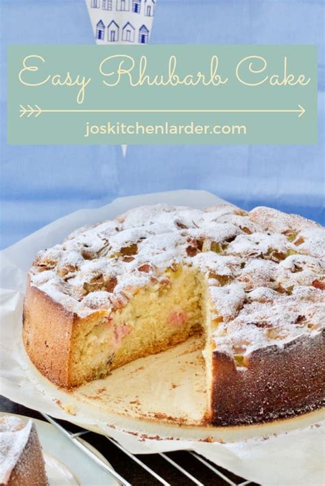 easy-rhubarb-cake-vegan-jos-kitchen-larder image