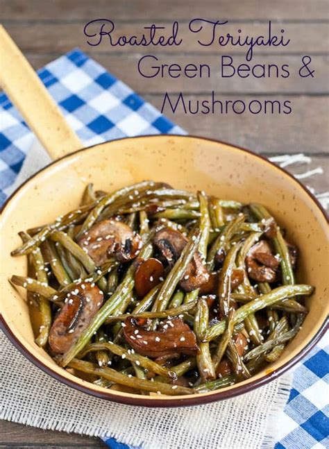 roasted-teriyaki-green-beans-and-mushrooms image