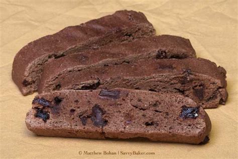 double-chocolate-cherry-biscotti-savvy-baker image