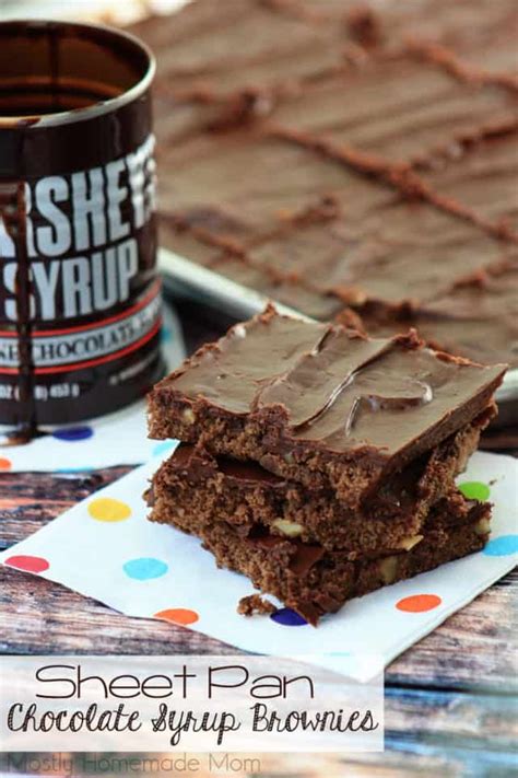sheet-pan-chocolate-syrup-brownies-mostly-homemade image