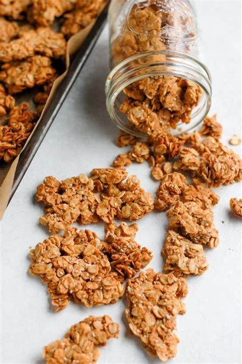 healthy-peanut-butter-granola-erin-lives-whole image