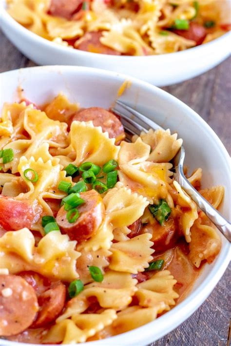 creamy-sausage-pasta-dinner-made-in-one-pan image