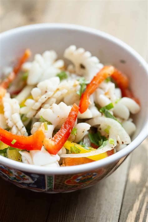 delicious-thai-spicy-squid-salad-recipe-authentic image