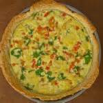 sausage-quiche-wred-pepper-caramelised-onion image