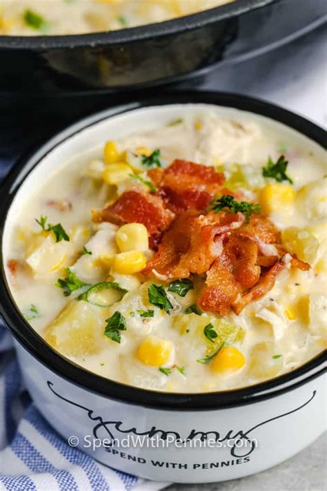 chicken-corn-chowder-with-bacon-freezes-well-spend image