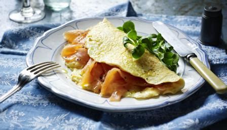 smoked-salmon-omelette-recipe-bbc-food image
