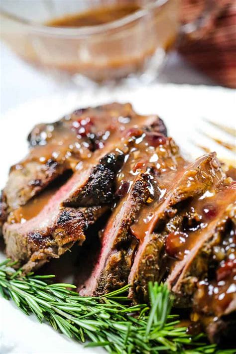 beef-tenderloin-recipe-with-port-wine-cranberry-sauce image
