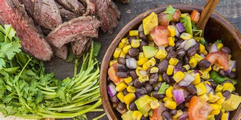 skirt-steak-with-corn-and-avocado-salsa-traeger-grills image