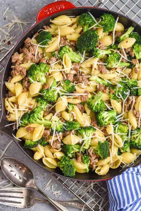 sausage-broccoli-pasta-simple-joy image