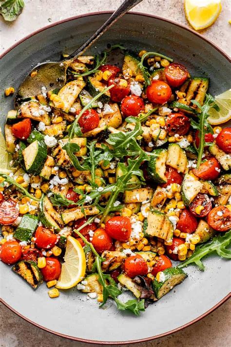 grilled-zucchini-salad-with-corn-tomatoes-healthy image