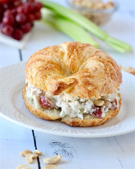 best-chicken-salad-croissant-filling-ambers image