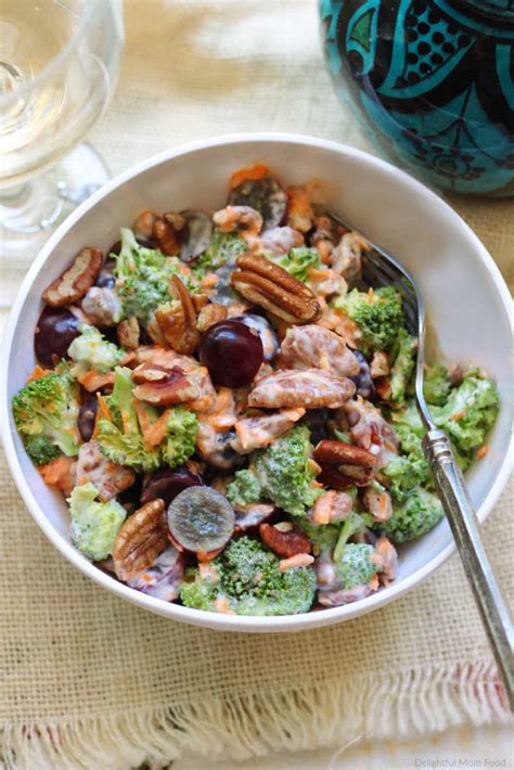 best-broccoli-grape-salad-with-crunchy-pecans image