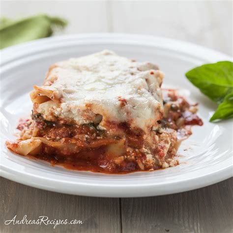 spinach-and-basil-lasagna-recipe-andrea-meyers image