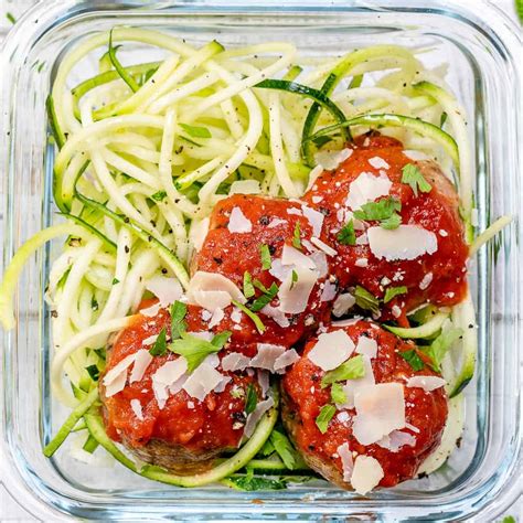 meal-prep-turkey-meatball-zoodles-recipe-healthy-fitness-meals image