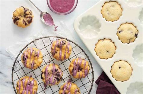 lemon-blueberry-cornmeal-cakes-recipe-king-arthur image