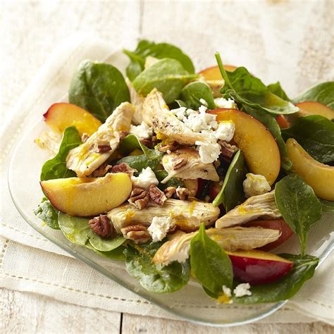 chicken-nectarine-salad-recipe-eatingwell image