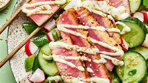 seared-ahi-tuna-with-cucumber-salad-the-modern image