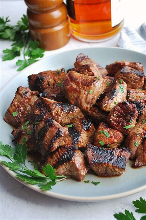 easy-bourbon-grilled-steak-tips-amees-savory-dish image