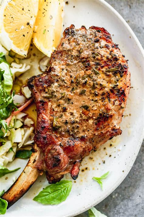 grilled-pork-chops-juicy-with-the-best-marinade-wellplatedcom image