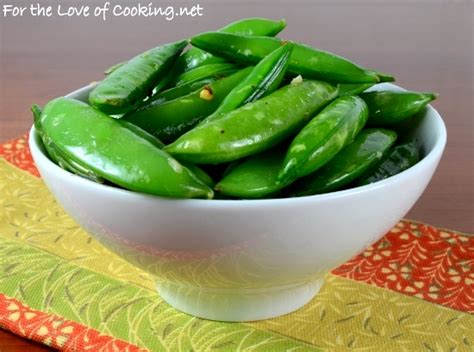 spicy-sugar-snap-pea-saut-with-garlic-and-ginger image