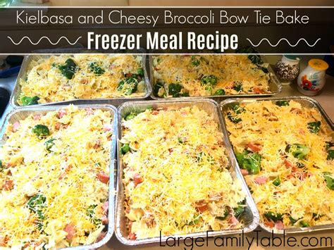 kielbasa-cheesy-broccoli-bow-tie-bake image