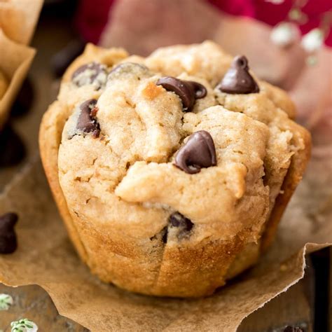peanut-butter-chocolate-chip-muffins-sugar-spun-run image