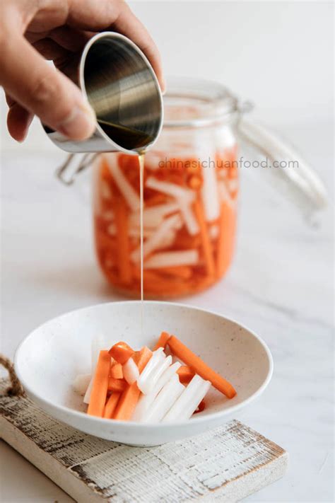pickled-carrot-and-daikon-china-sichuan-food image