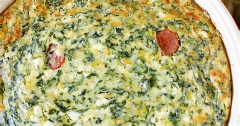 crustless-smoked-sausage-spinach-quiche-the image