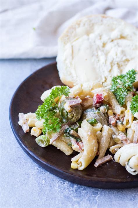 creamy-pasta-salad-with-chorizo-non-creamy-style image
