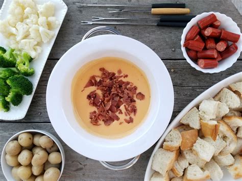 old-cheddar-cheese-and-bacon-fondue image