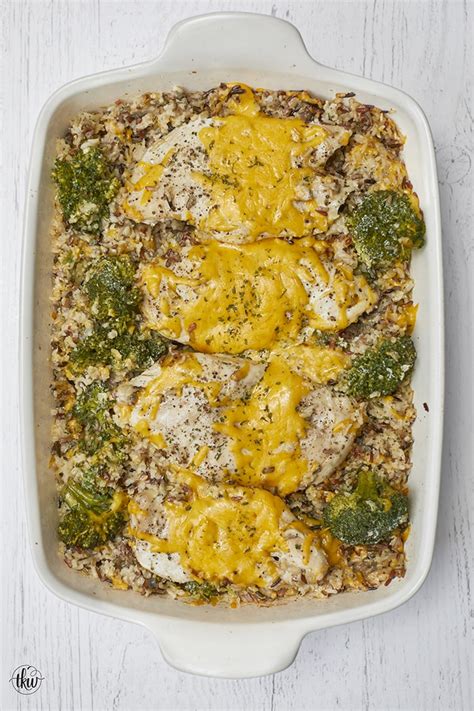 baked-cheesy-chicken-broccoli-wild-rice-blend-casserole image