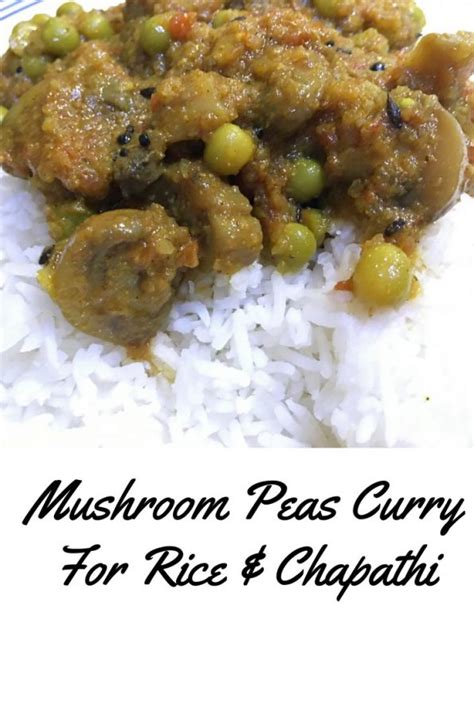 mushroom-curry-indian-recipe-with-peas-matar image