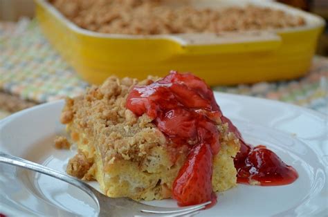 french-toast-strata-with-strawberry-sauce-three image