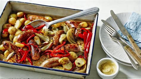 mary-berrys-sausage-traybake-recipe-bbc-food image