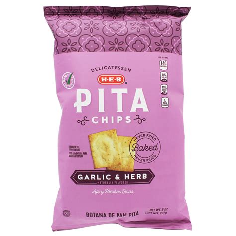 h-e-b-garlic-herb-pita-chips-shop-snacks-candy-at image