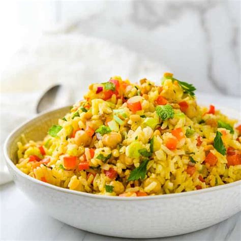 curried-rice-salad-with-ginger-curry-dressing-garlic image