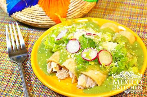 creamy-chicken-poblano-enchiladas-mexican image