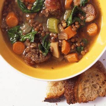 lentil-soup-with-spicy-italian-sausage-recipe-bon image